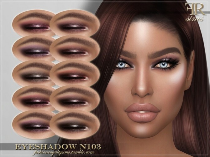 Sims 4 FRS Eyeshadow N103 by FashionRoyaltySims at TSR
