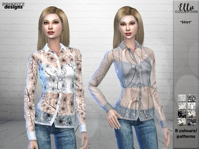 Sims 4 Ellie Shirt PF98 by Pinkfizzzzz at TSR