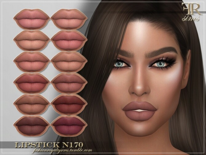 Sims 4 FRS Lipstick N170 by FashionRoyaltySims at TSR