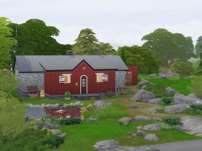 Sims 4 Rallarbrakka (The workers barrack) at KyriaT’s Sims 4 World