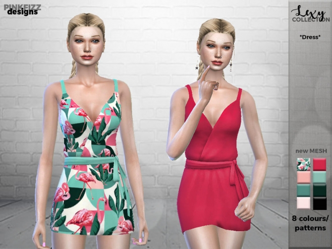 Lexy Dress PF92 by Pinkfizzzzz at TSR » Sims 4 Updates