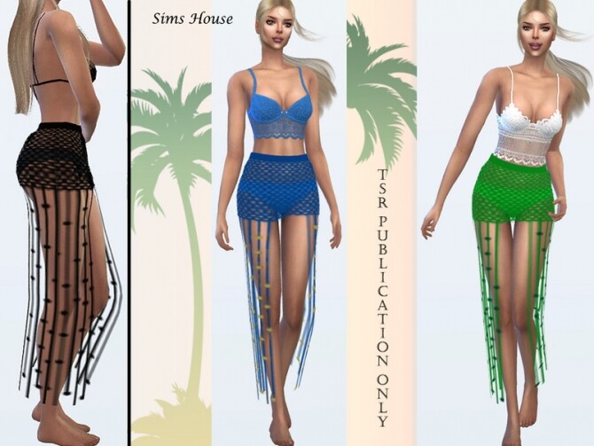 Sims 4 Skirt beach Sulani by Sims House at TSR