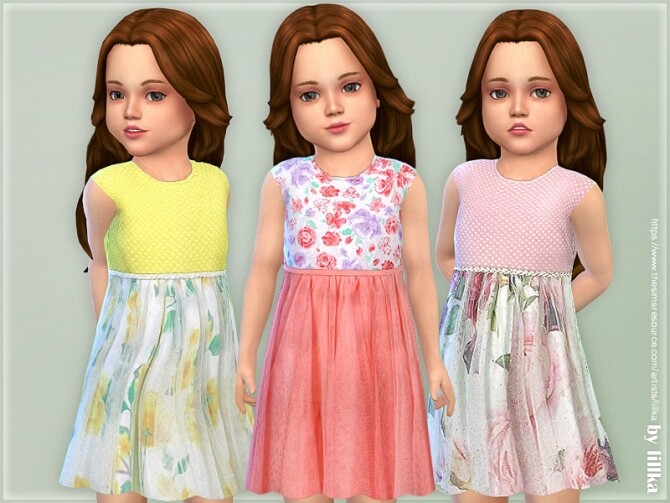 Sims 4 Toddler Dresses Collection P137 by lillka at TSR