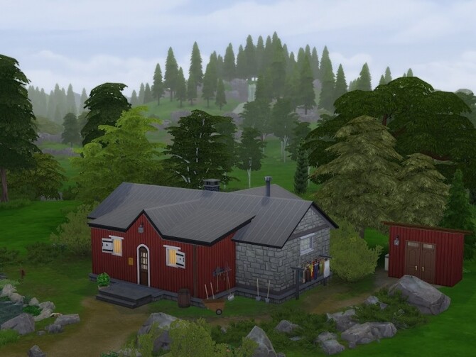 Sims 4 Rallarbrakka (The workers barrack) at KyriaT’s Sims 4 World