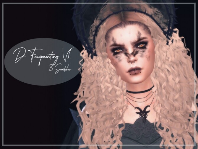 Sims 4 D Facepainting V1 by Reevaly at TSR