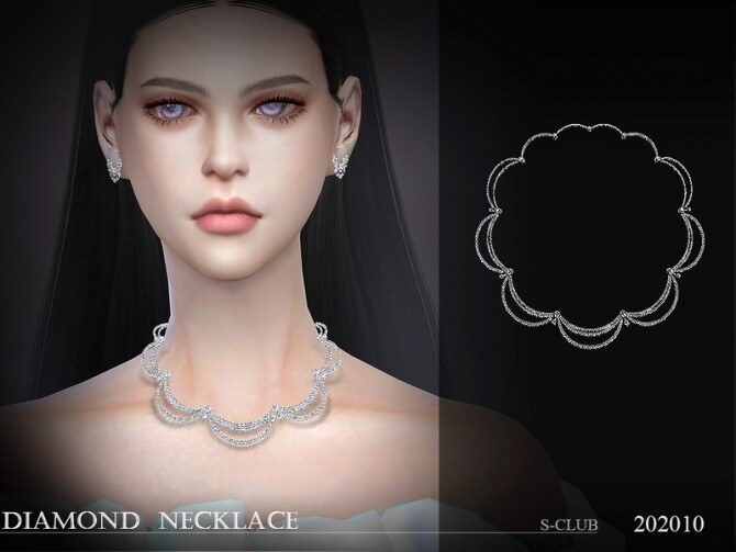 Sims 4 Necklace 202010 by S Club LL at TSR