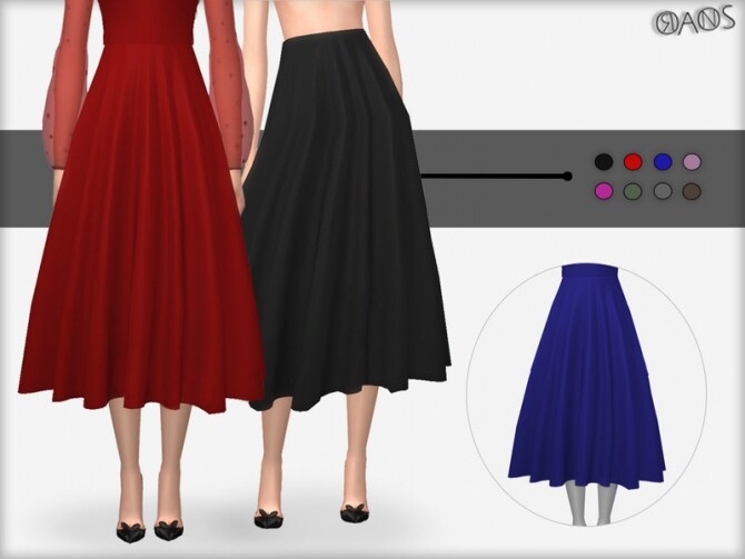 Sims 4 Lurex Skirt V2 by OranosTR at TSR