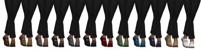 Sims 4 EP01 BUCKLED LOAFERS at Sims4Sue