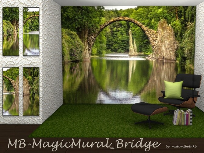 Sims 4 MB Magic Mural Bridge by matomibotaki at TSR