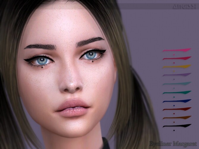 Sims 4 Margaret eyeliner by ANGISSI at TSR