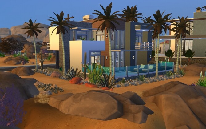 Sims 4 Sandstone house by azyzzel at Mod The Sims