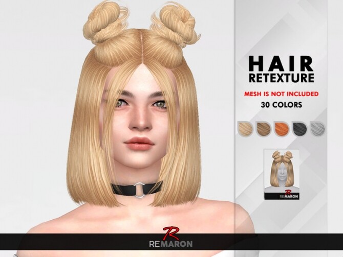 Sims 4 Naija Hair Retexture by remaron at TSR