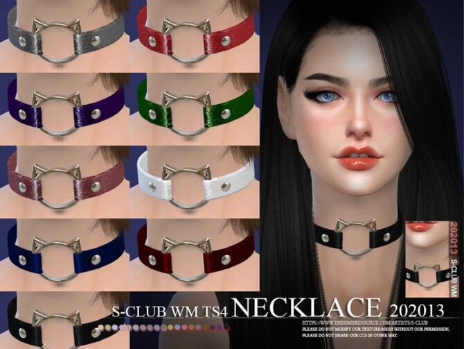 Sims 4 Necklace 202013 by S Club WM at TSR