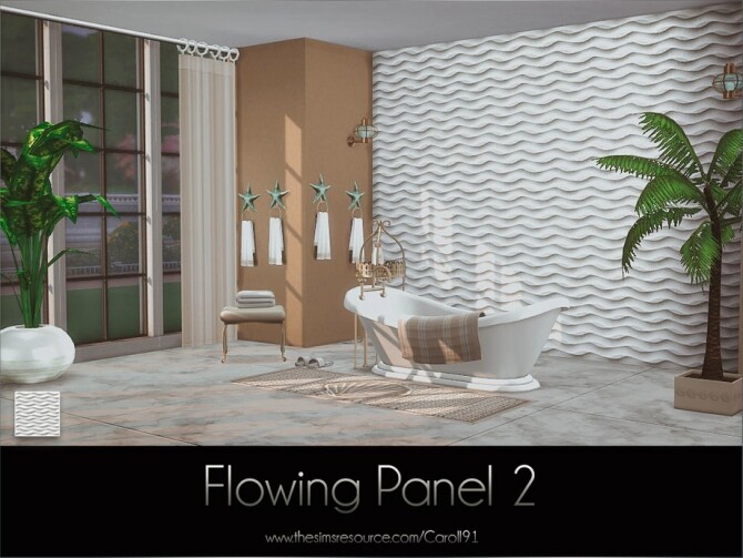 Sims 4 Flowing Panel 2 by Caroll91 at TSR