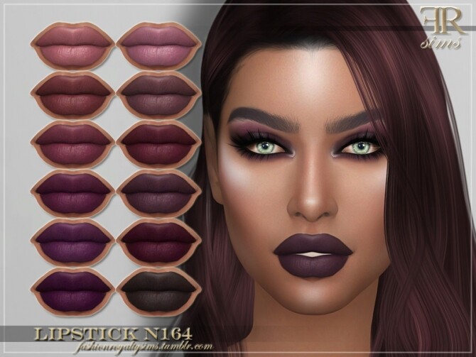 Sims 4 FRS Lipstick N164 by FashionRoyaltySims at TSR