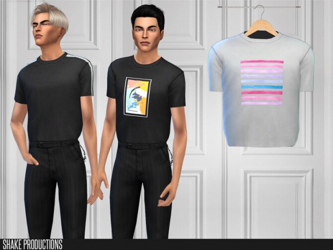 Sims 4 433 T Shirts Male by ShakeProductions at TSR