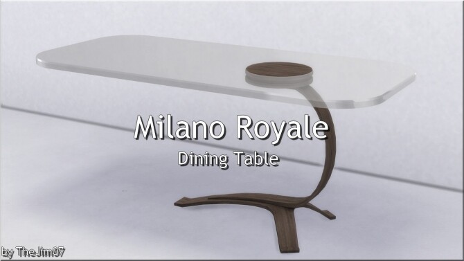 Sims 4 Milona Royale Dining Table by TheJim07 at Mod The Sims