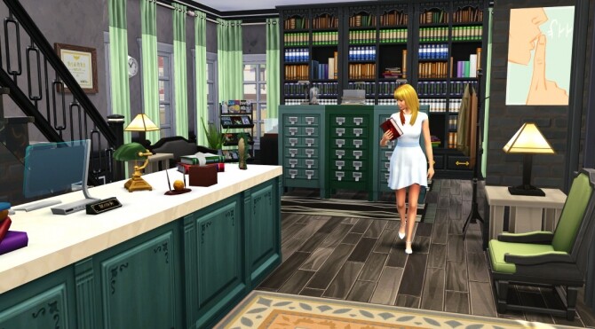 Sims 4 Cactus Cantina and Strangerville Library at Jenba Sims