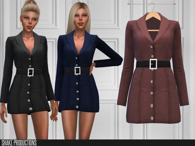 Sims 4 424 Dress by ShakeProductions at TSR