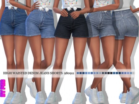 Denim Jeans Shorts 980911 by Pinkzombiecupcakes at TSR