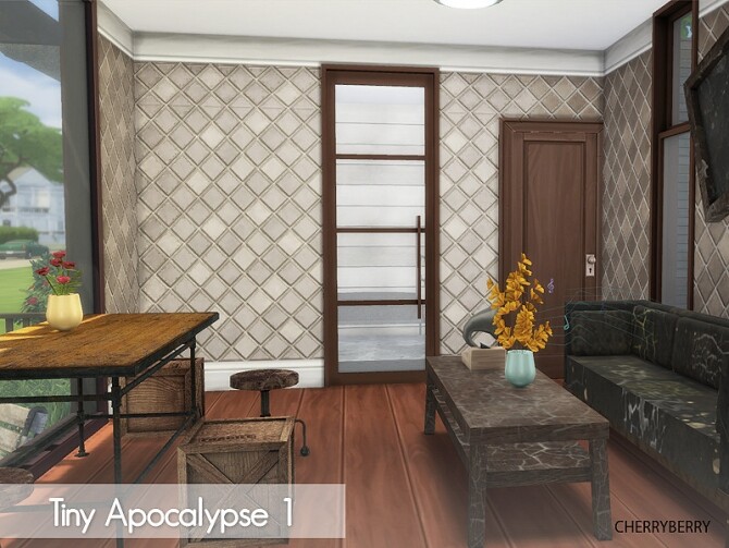 Sims 4 Tiny Apocalypse 1 house by CherryBerrySim at TSR