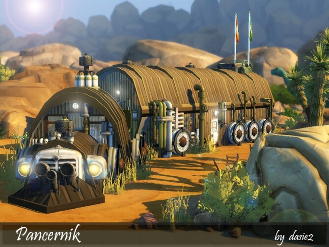 Sims 4 PANCERNIK post apocalyptic fuel tanker tiny house by dasie2 at TSR