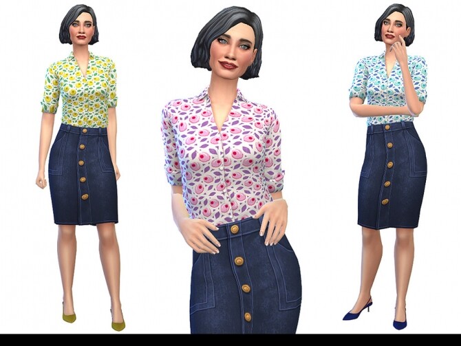 Ageless Style Top 02 by Little Things at TSR » Sims 4 Updates