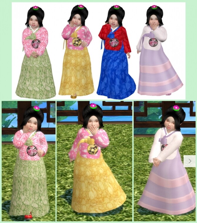Sims 4 Toddler Korean traditional clothes at Simjigi