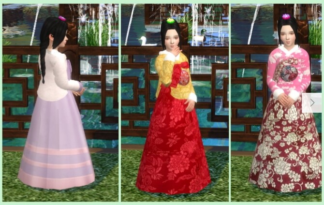 Sims 4 Child Korean traditional clothes at Simjigi