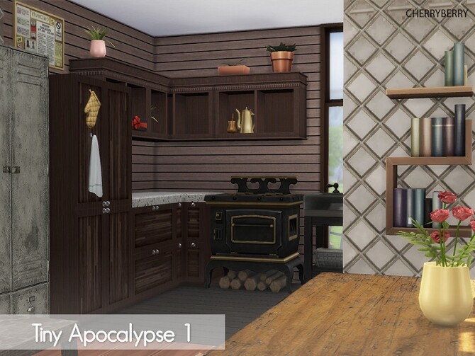 Sims 4 Tiny Apocalypse 1 house by CherryBerrySim at TSR