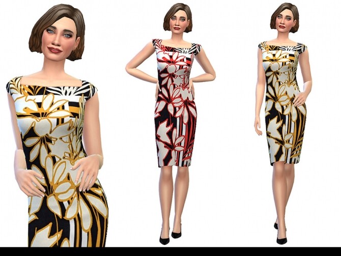 Sims 4 Ageless Style Dress 01 by Little Things at TSR