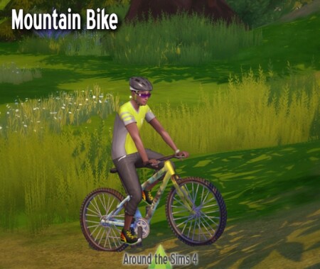 Mountain bike & helmet at Around the Sims 4