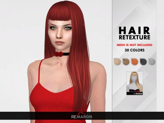 Sims 4 Maye Hair Retexture by remaron at TSR