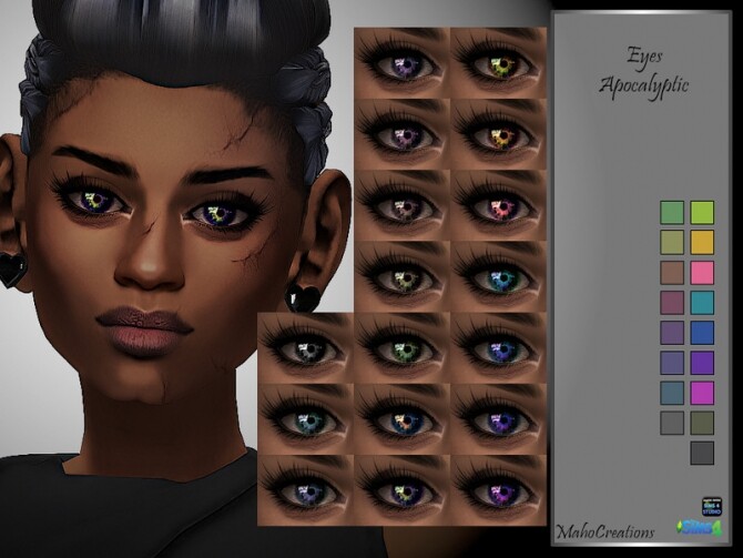 Sims 4 Eyes Apocalyptic by MahoCreations at TSR