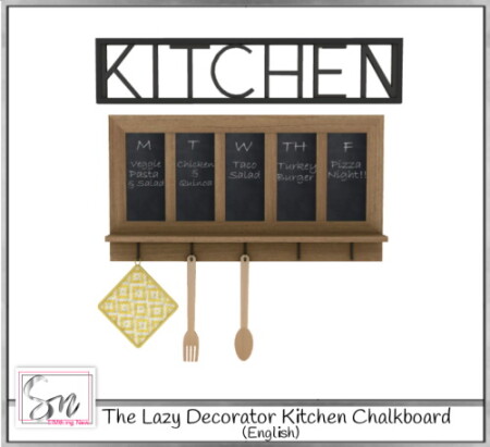 The Lazy Decorator Kitchen Chalkboard at Simthing New