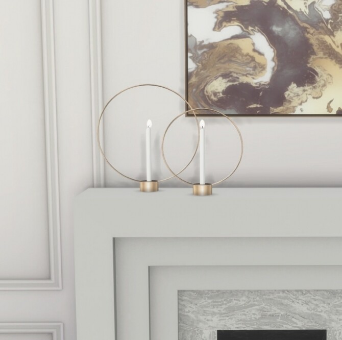 Sims 4 Double Gloria Candle Holders at Heurrs