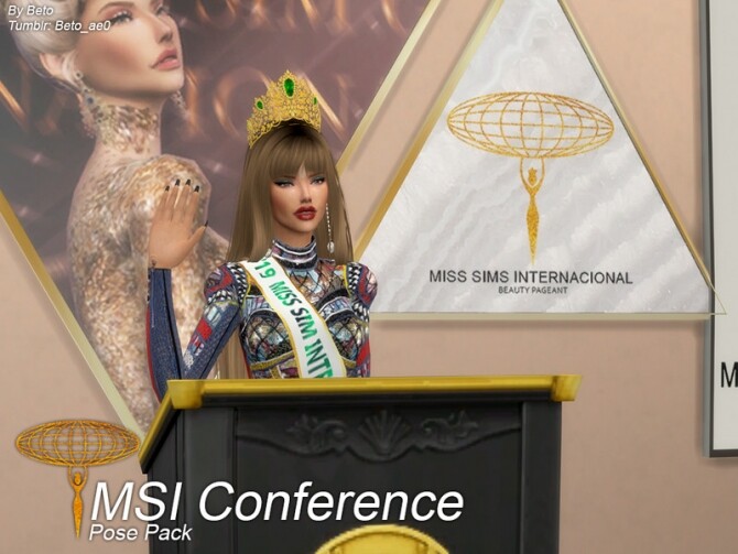 Sims 4 MSI conference Pose Pack by Beto ae0 at TSR
