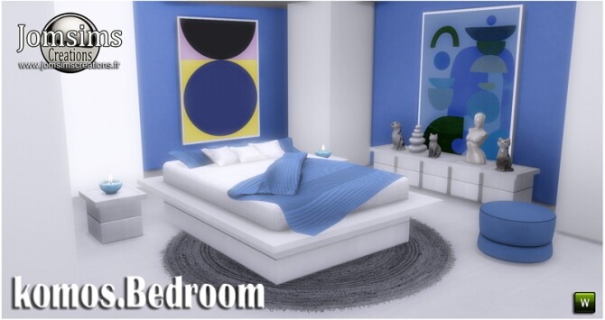 Sims 4 Komos bedroom at Jomsims Creations