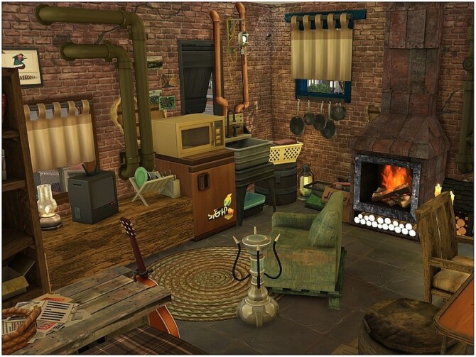Sims 4 Tiny Fisherman Cottage by lotsbymanal at TSR