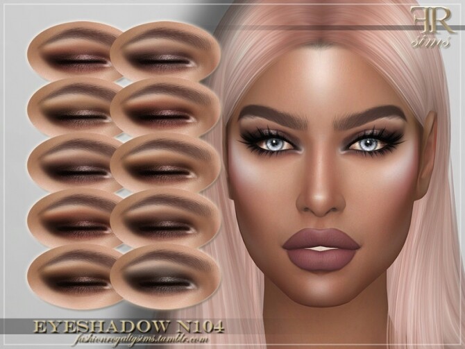 Sims 4 FRS Eyeshadow N104 by FashionRoyaltySims at TSR