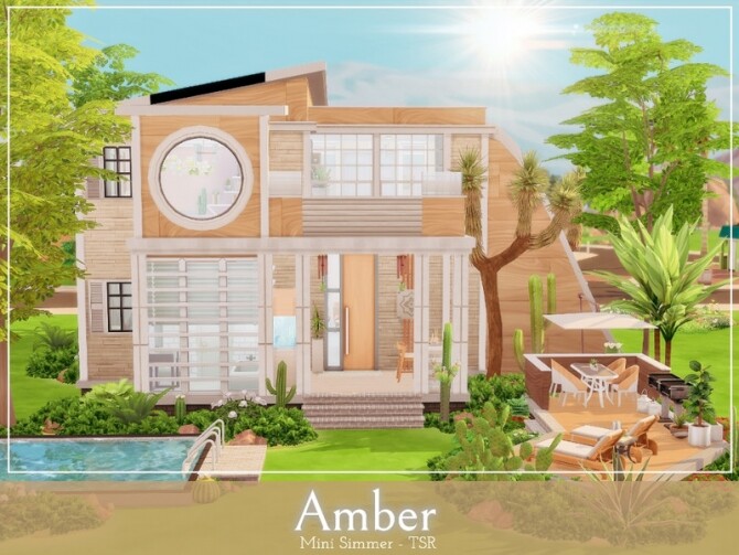 Sims 4 Amber house by Mini Simmer at TSR