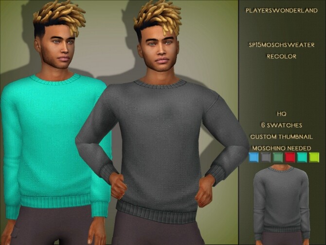Sims 4 SP15 Mosch Sweater Recolor by PlayersWonderland at TSR