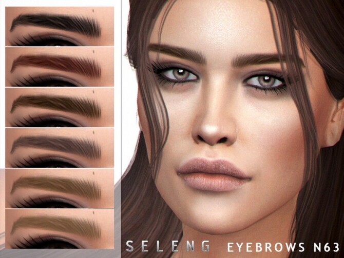 Sims 4 Eyebrows N63 by Seleng at TSR