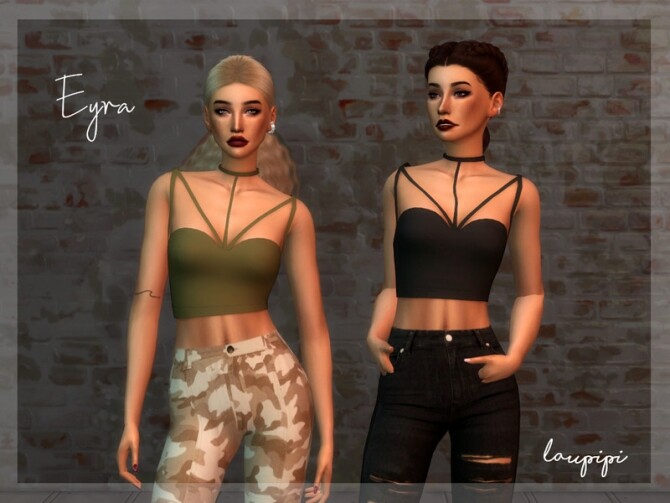 Sims 4 Eyra Apocalypse Top by laupipi at TSR