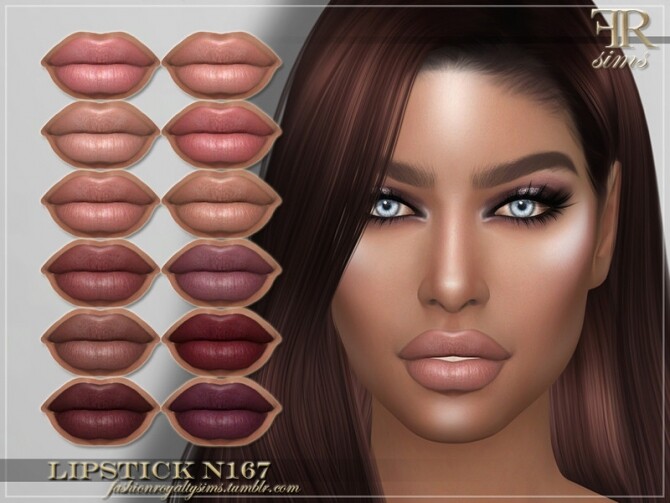 Sims 4 FRS Lipstick N167 by FashionRoyaltySims at TSR