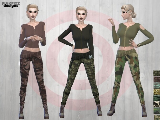 Sims 4 Apocalyptic Doomwear PF76 by Pinkfizzzzz at TSR