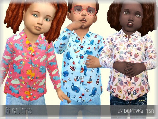 Sims 4 Shirt Toddler m/f by bukovka at TSR