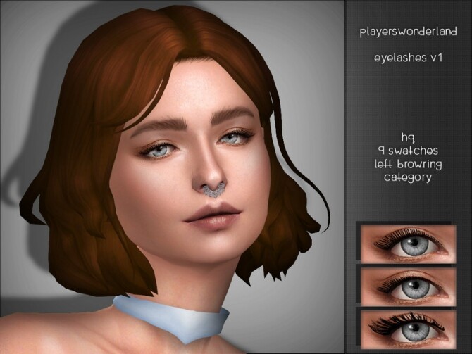 Sims 4 3D Eyelashes V1 by PlayersWonderland at TSR