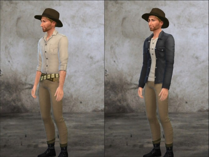 Sims 4 Indiana Jones outfit by Pandeajo at TSR