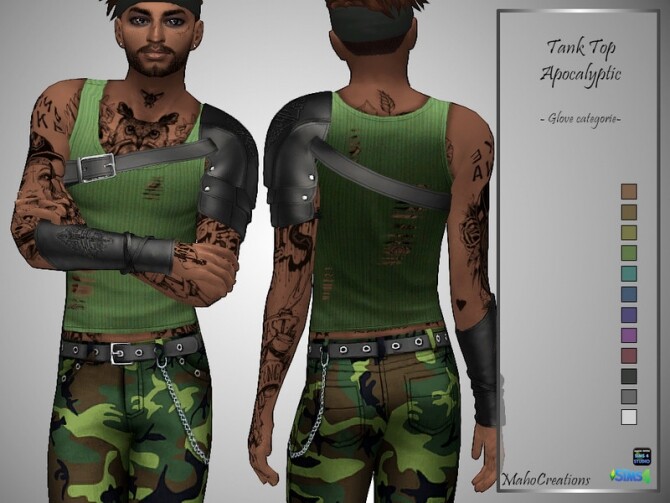 Sims 4 Tank Top Apocalyptic (acc) by MahoCreations at TSR